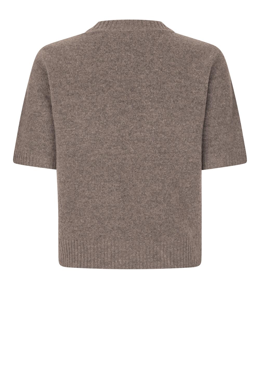 Billa O-Neck striktrøje - Major Brown
